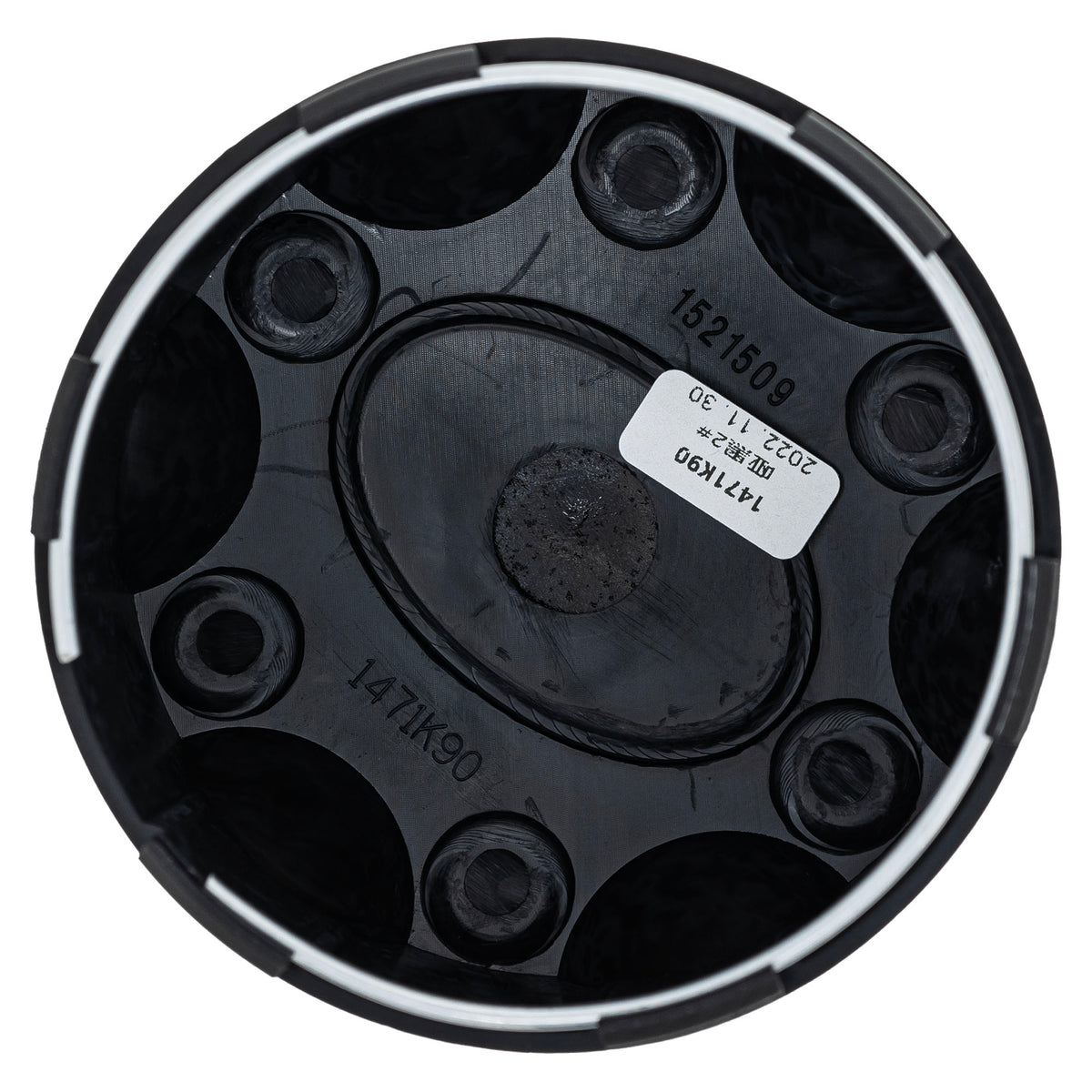 Polaris Matte Black Center Hubcap Wheels 1521509-521 alternate view