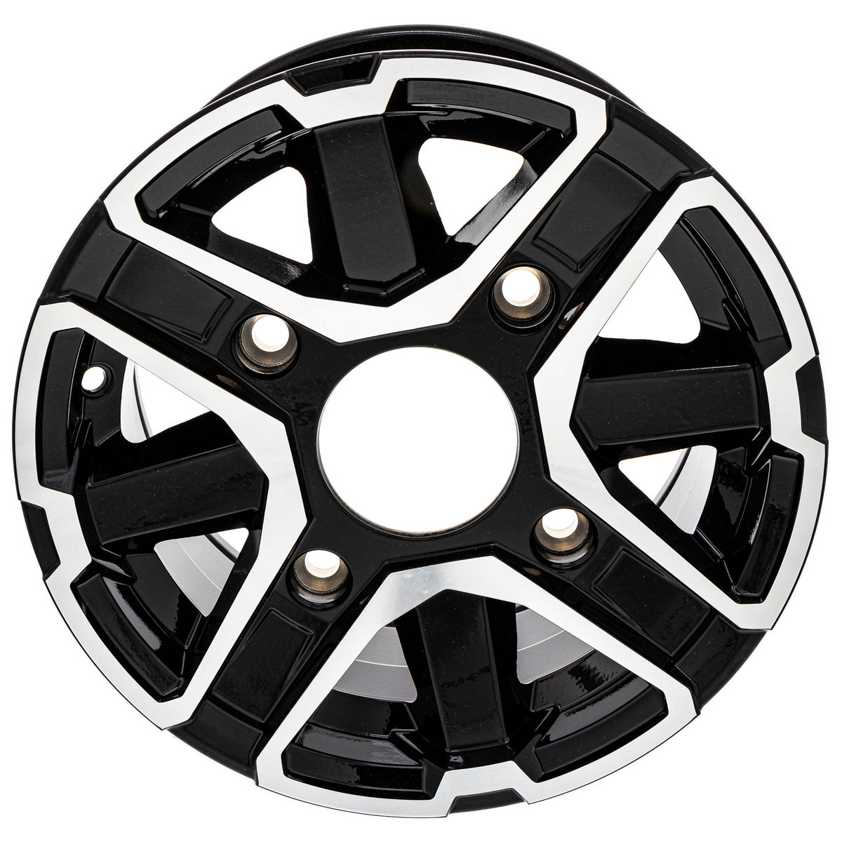 Polaris 1521629-067 Gloss Black Front 12X6 Rim Ranger 1000 900 570 XP Crew