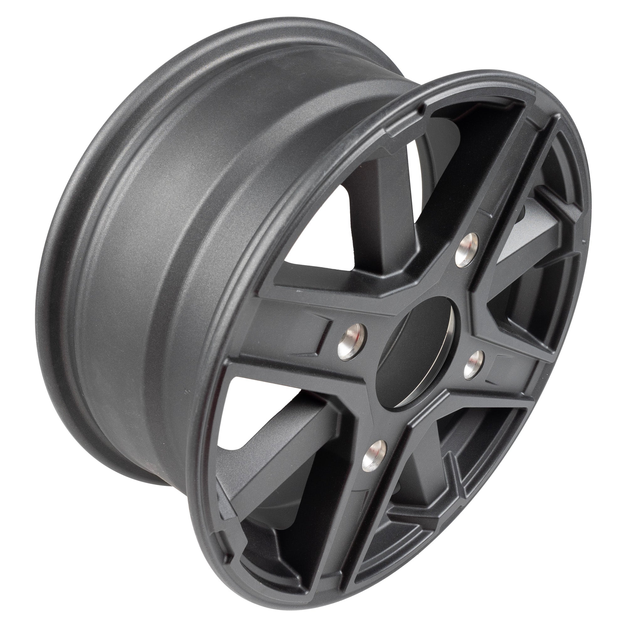 Polaris Flash Black Front Cast 14X6 Rim 1521963-655