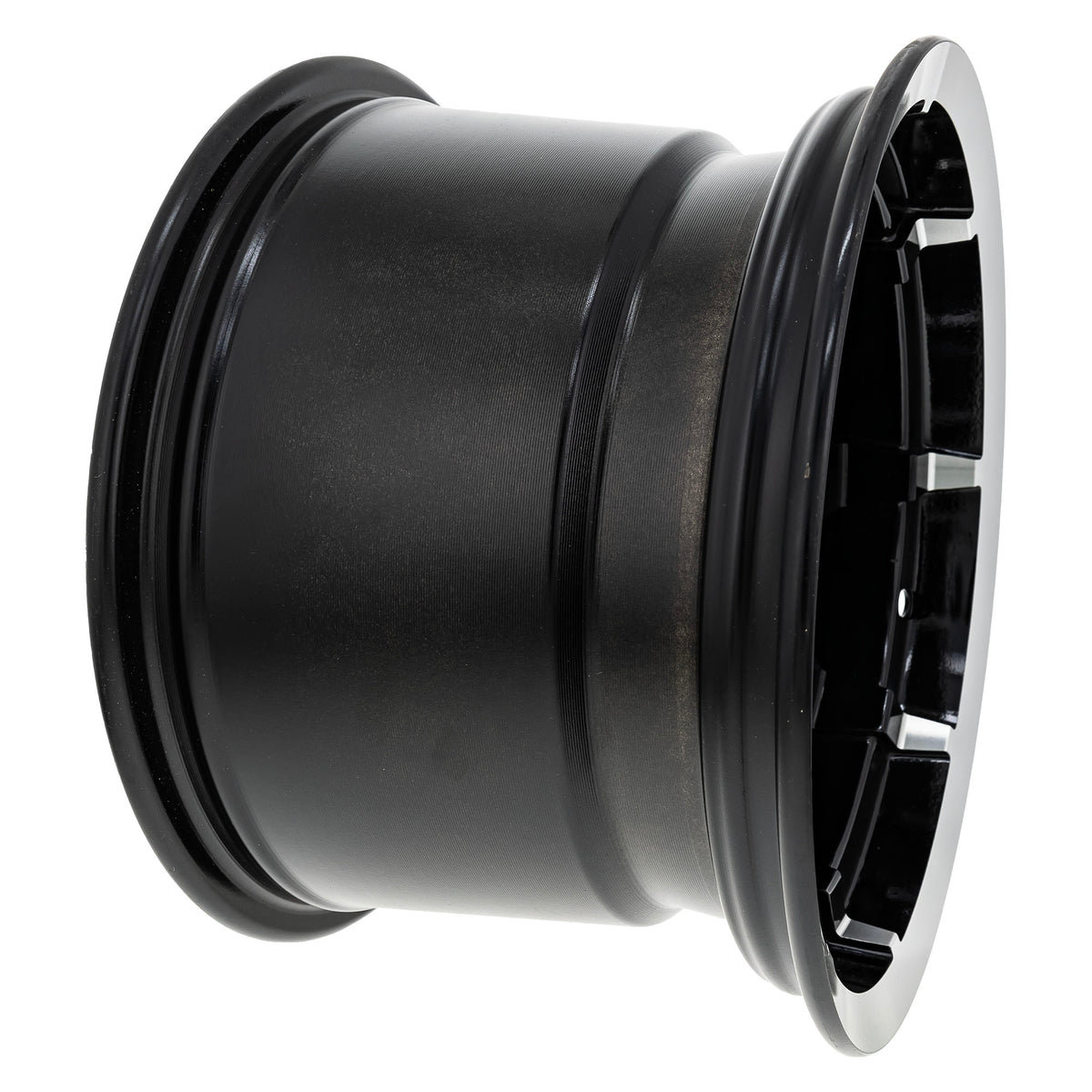 Polaris Gloss Black Rear Cast 12X8 Rim 1522160-067 alternate view