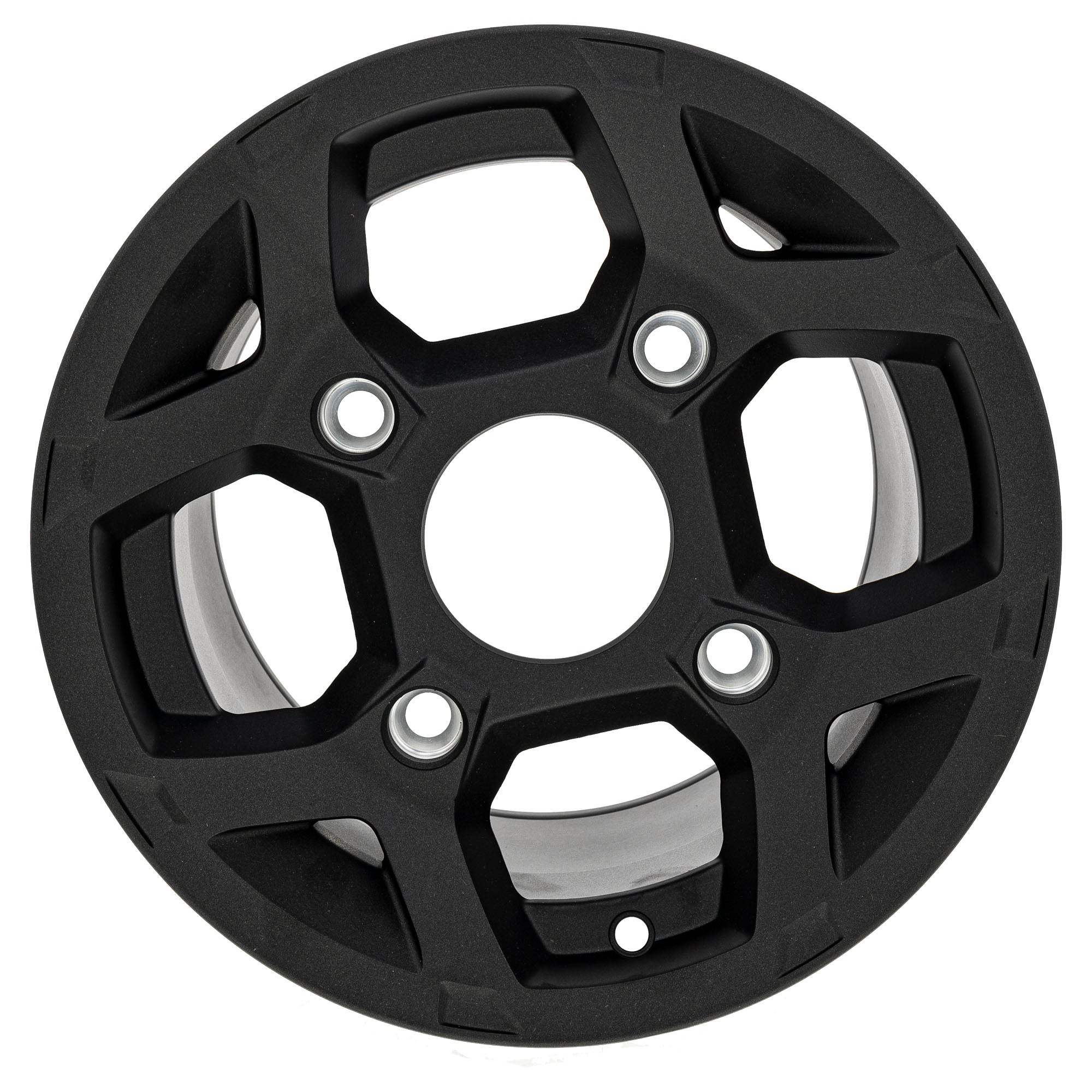 Polaris 1522231-655 Flat Black Rear Cast 12X8 Rim RZR General 1000 900 S 4