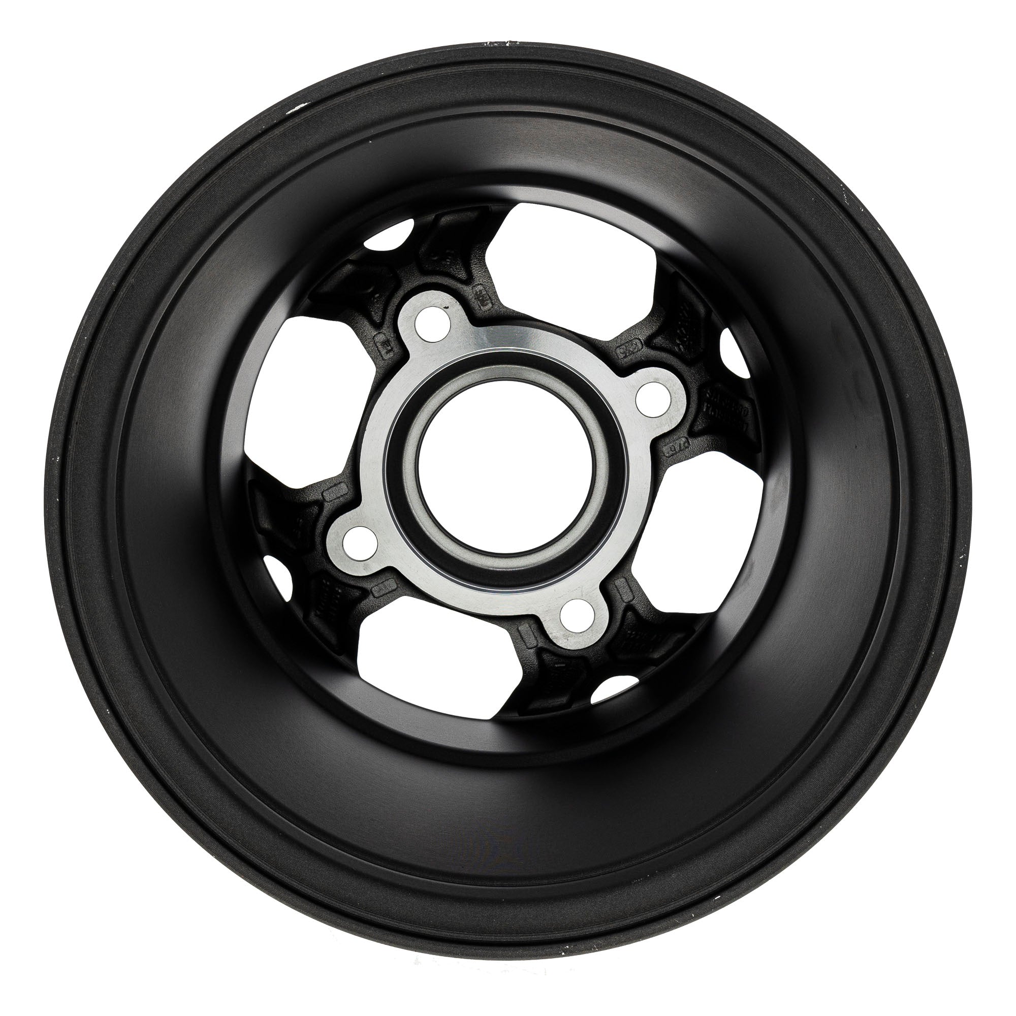 Polaris Flat Black Rear Cast 12X8 Rim 1522231-655