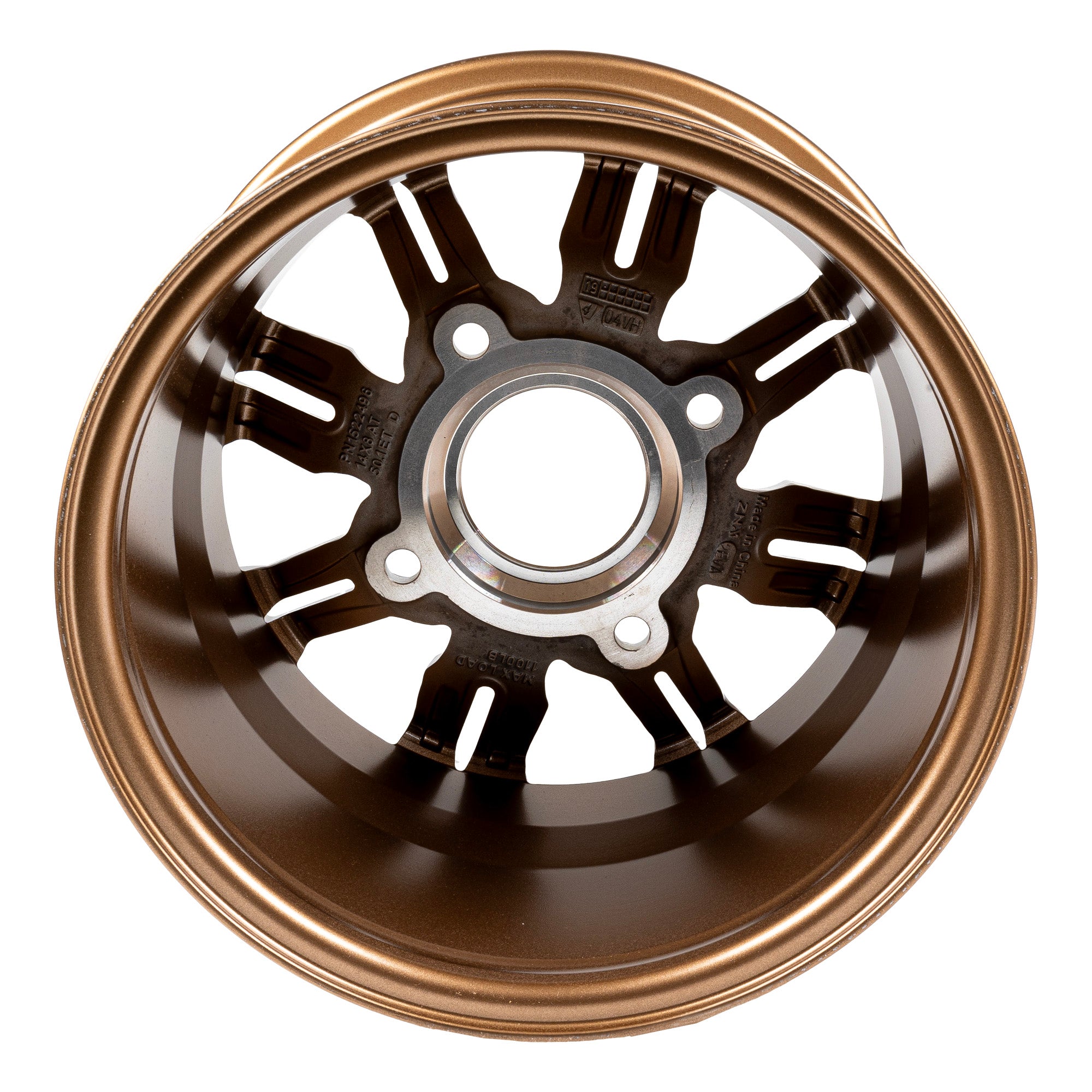 Polaris 1522496-768 RIM-REAR 14X8 CAST 50.1MM MBRZ General 1000