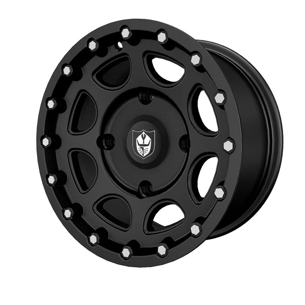 Pro Armor Front Matte Black Shackle R14 Wheel 1522546-458