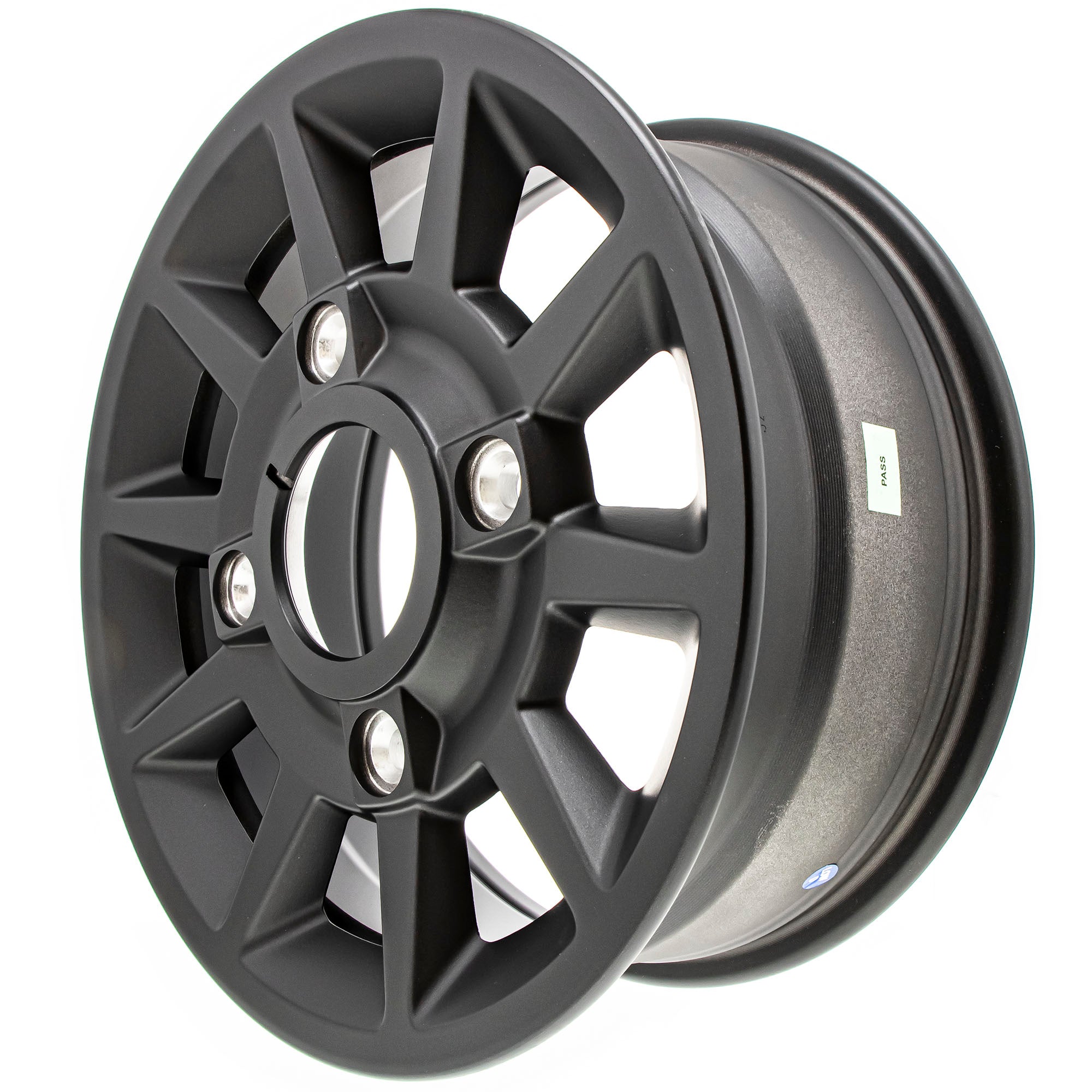 Polaris Flash Black Front Rim 14X6 53 Cast 1522842-655