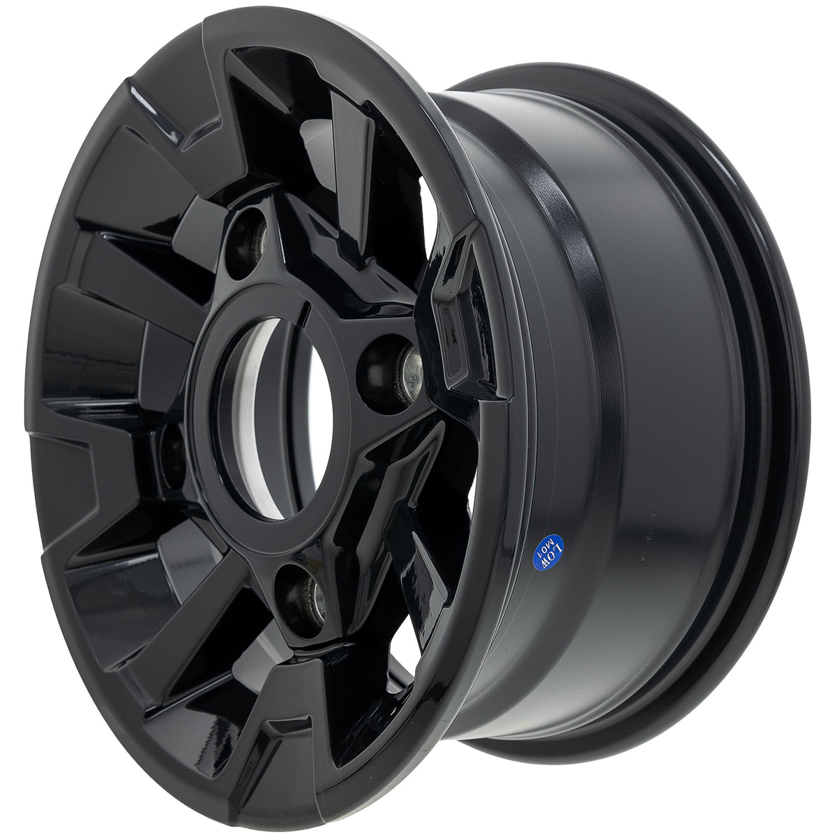 Polaris Black Front Rim 12X6 AL 26.2OFST 1523292-266 alternate view