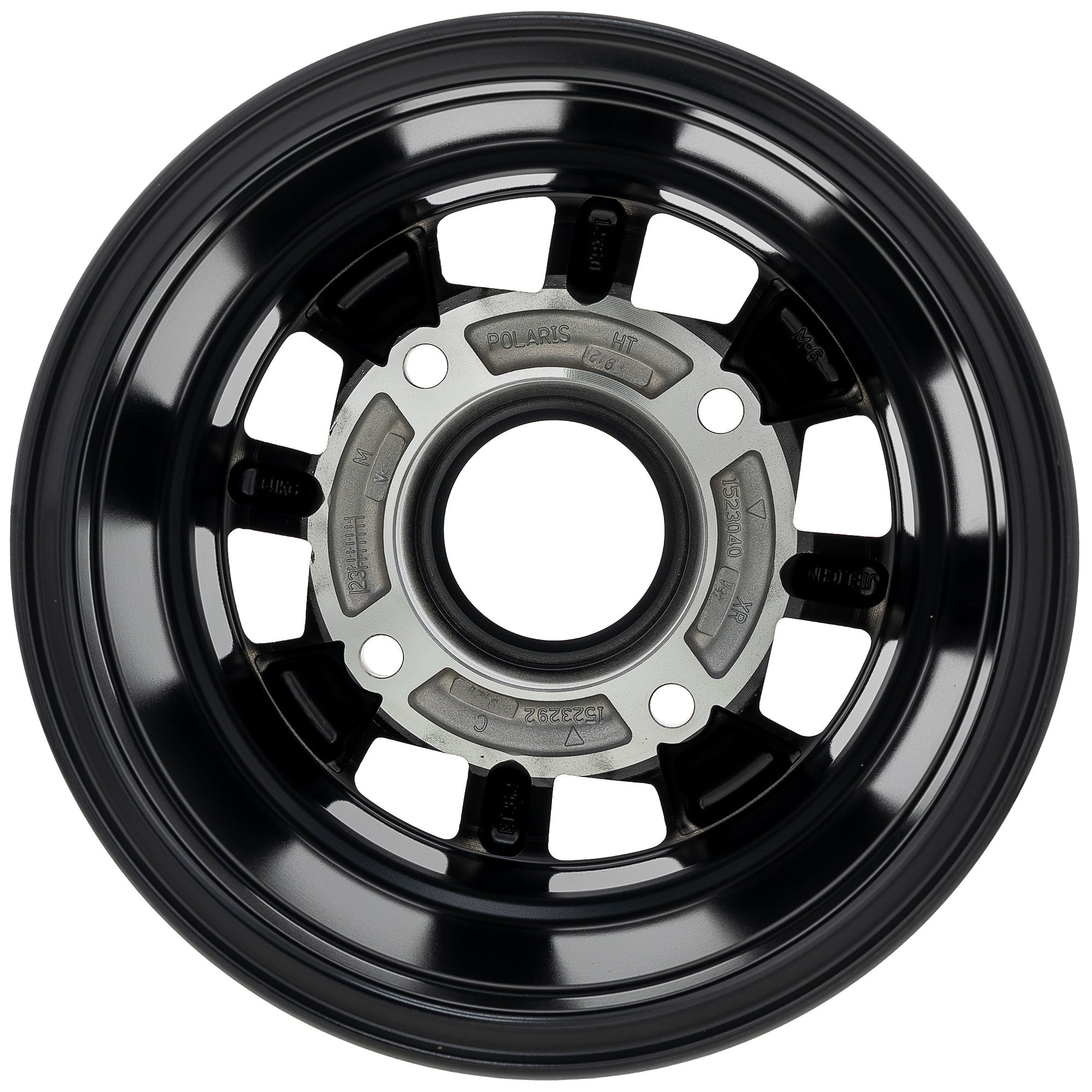 Polaris Black Front Rim 12X6 AL 26.2OFST 1523292-266