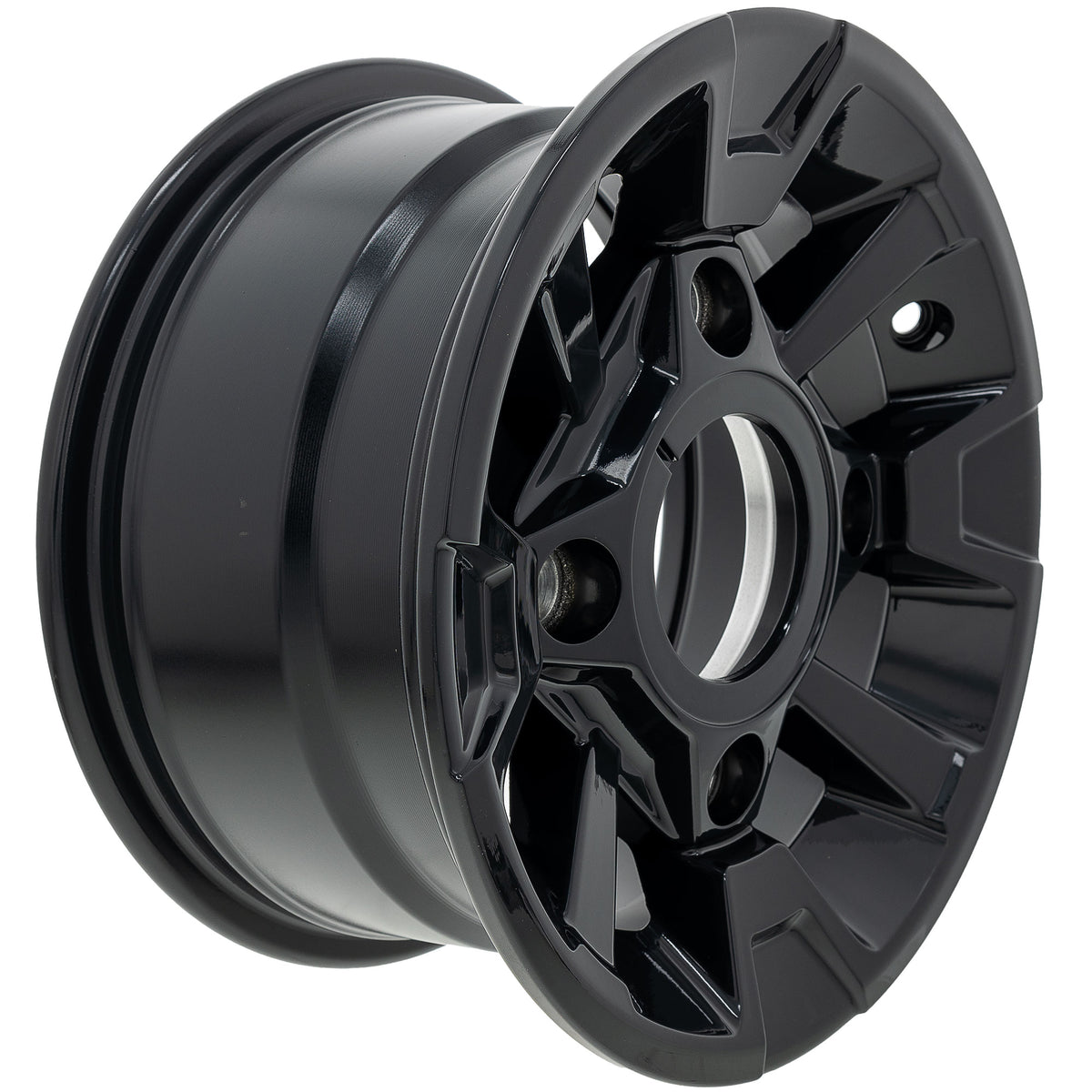 Polaris Black Front Rim 12X6 AL 26.2OFST 1523292-266 Ranger 1000 20th