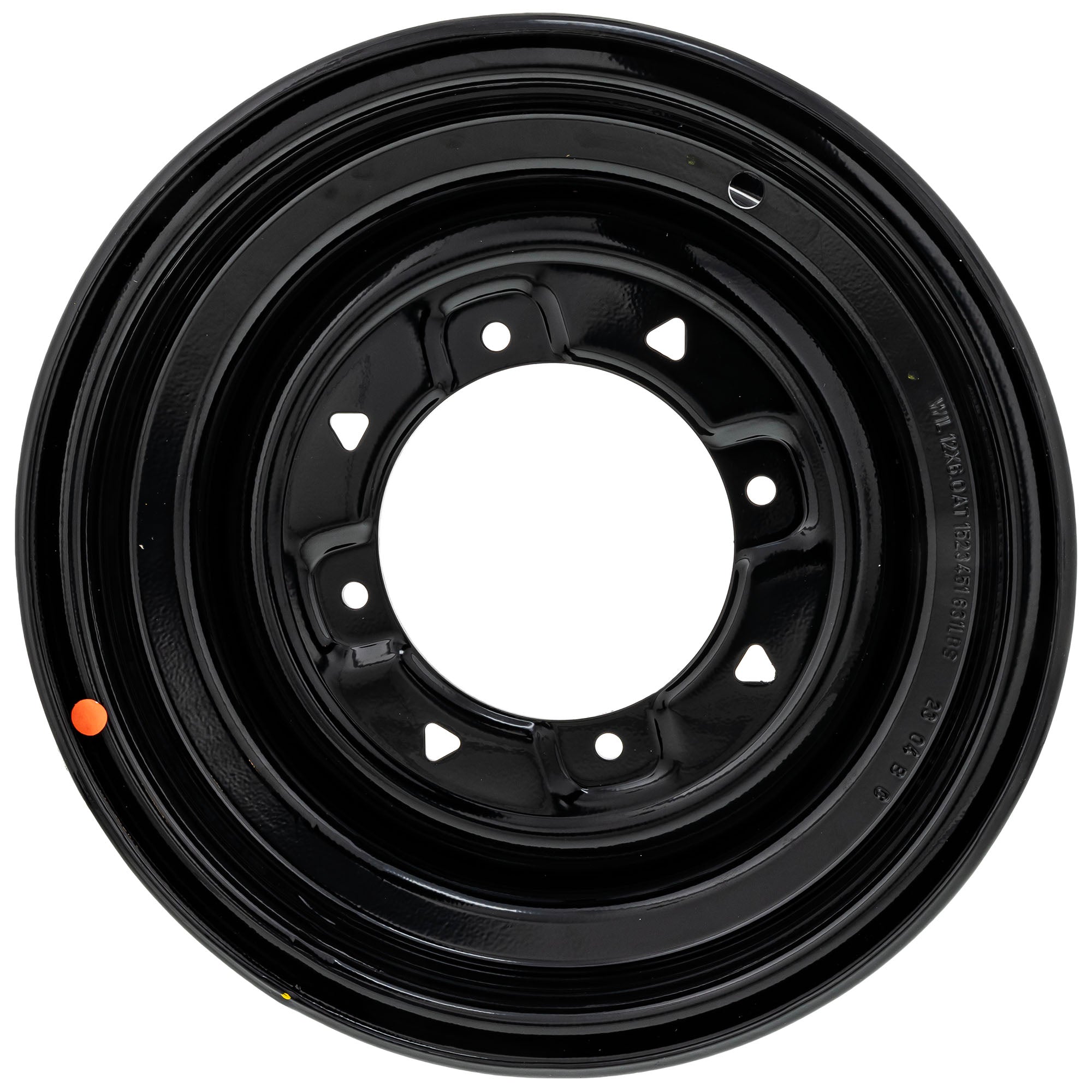 Polaris 1523451-067 Black Front Wheel Rim 12x6 Ranger Sportsman EV
