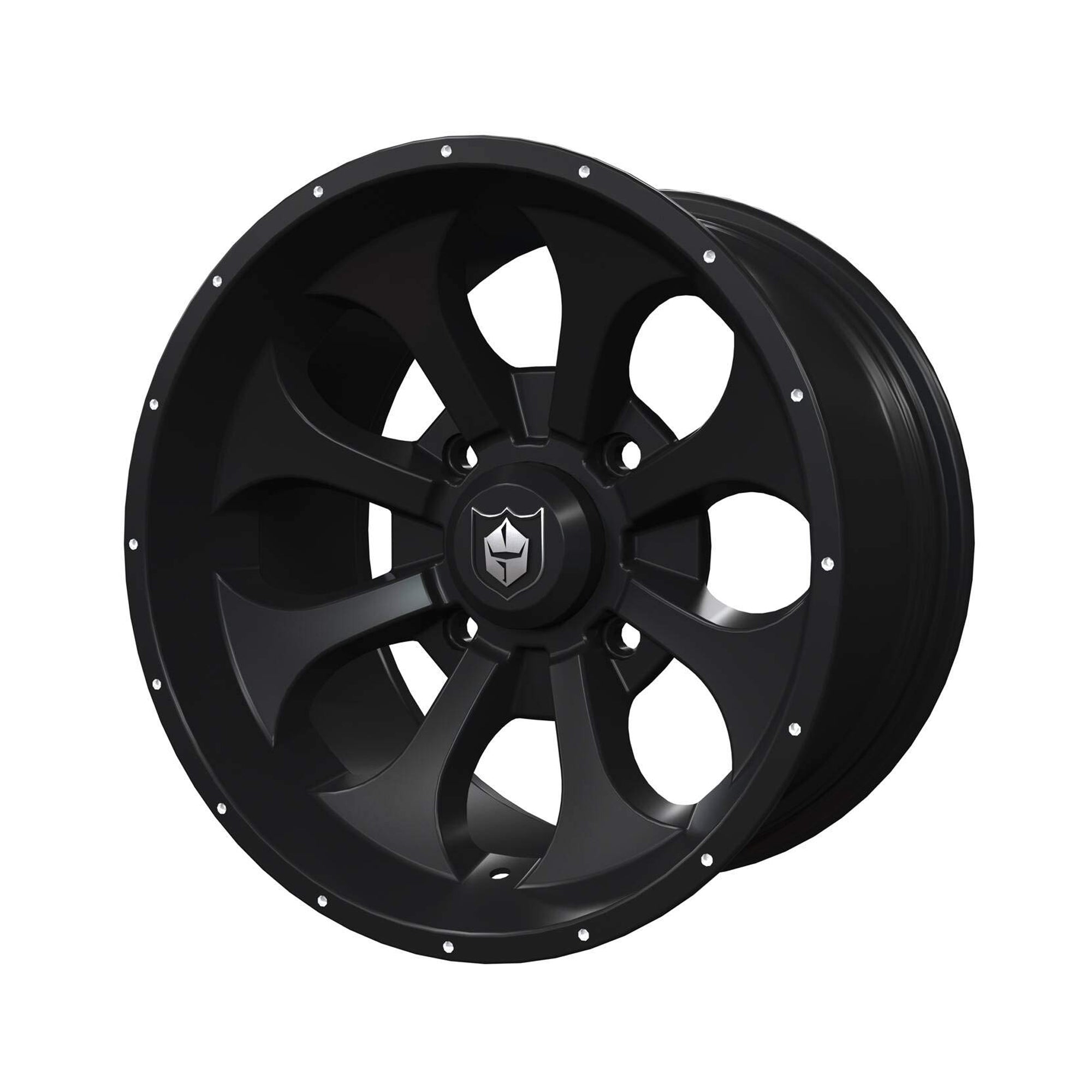 Polaris Pro Armor 1523727-458 Front Matte Black Knight R15 Wheel 1000 XP Turbo