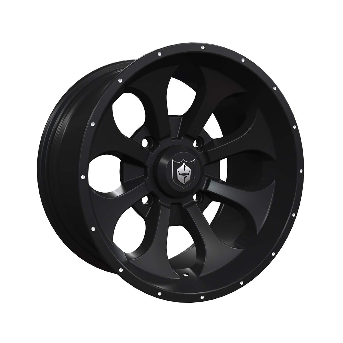 Pro Armor Front Matte Black Knight R15 Wheel 1523727-458 alternate view