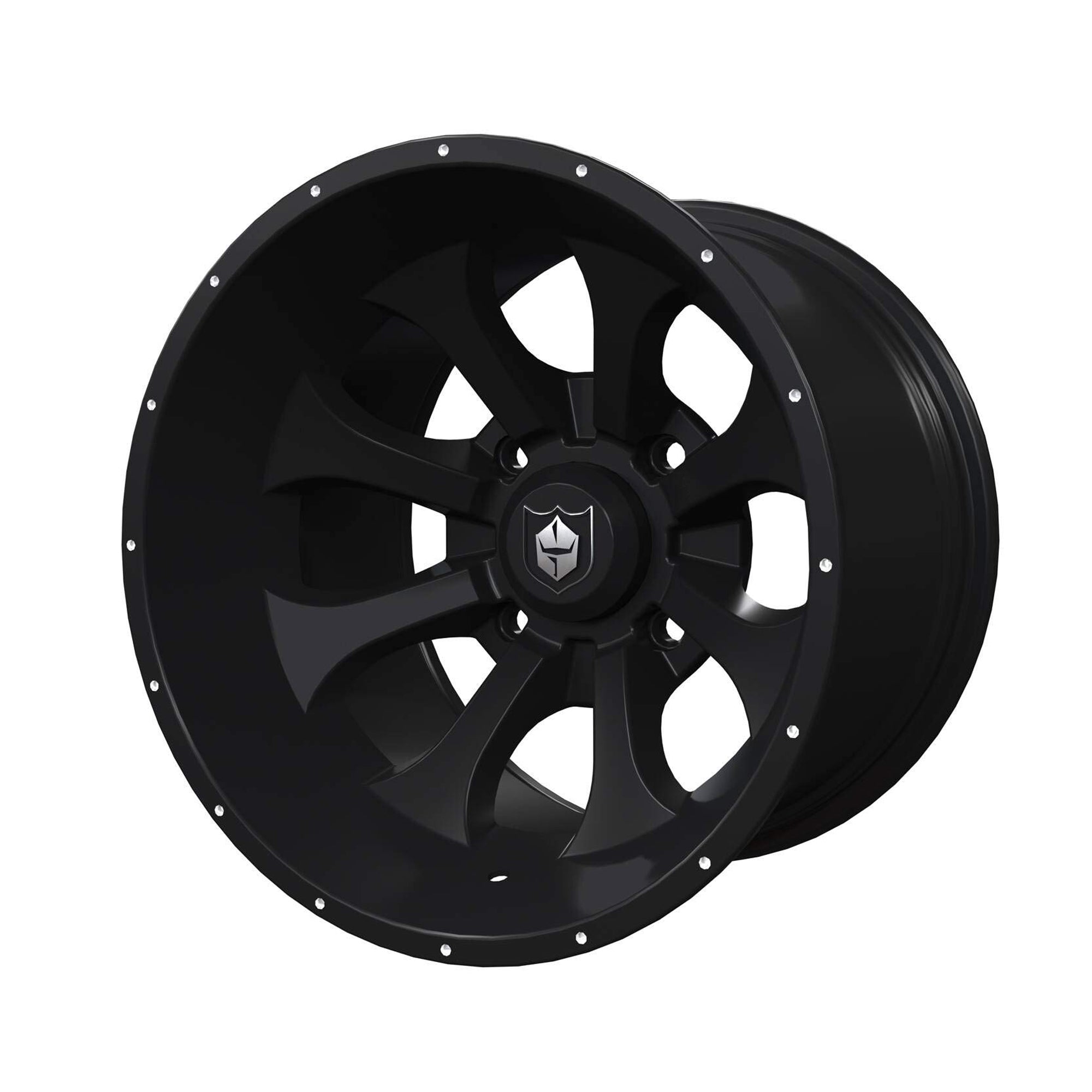 Polaris Pro Armor 1523728-458 Rear Matte Black Knight R15 Wheel 1000 XP Turbo