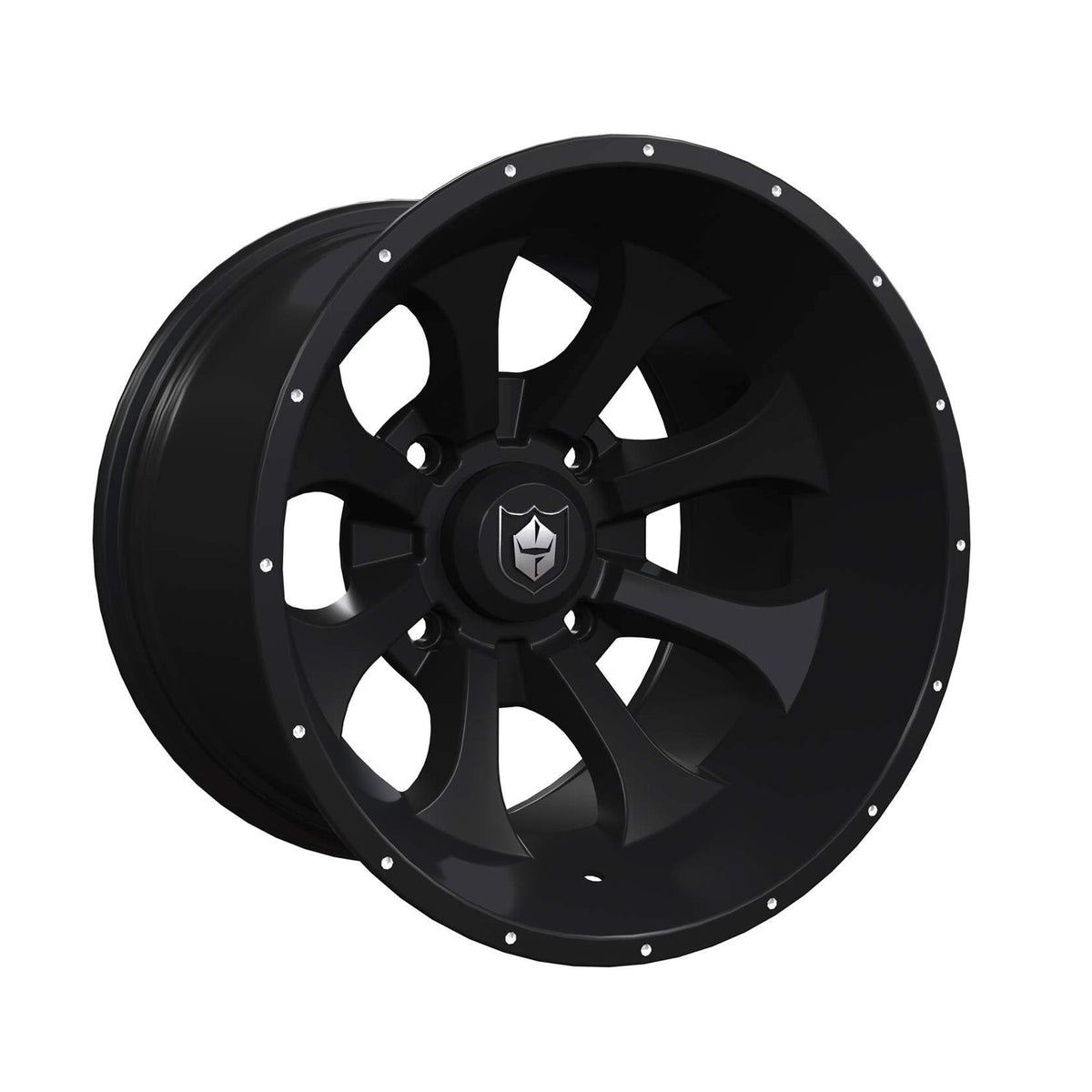 Pro Armor Rear Matte Black Knight R15 Wheel 1523728-458 alternate view