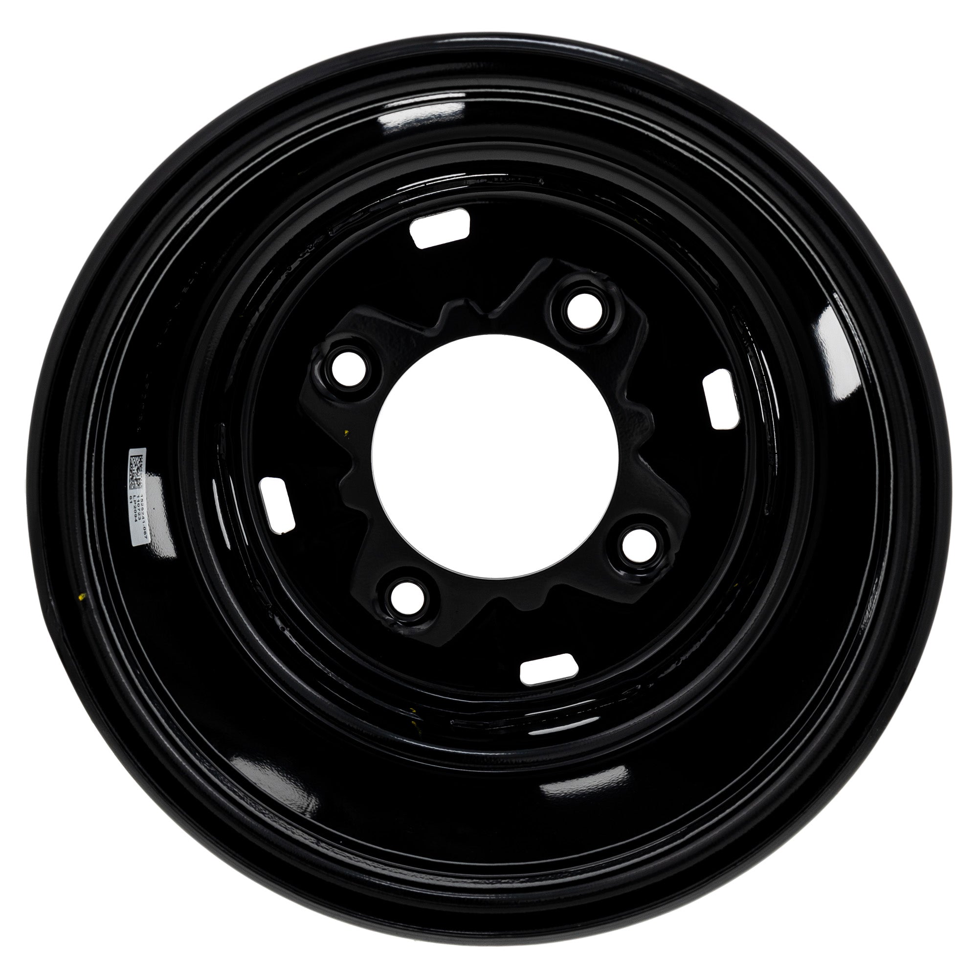 Polaris 1525241-067 Gloss Black Rear Rim 12X8 GA Ranger Crew 1000 900 570 XP