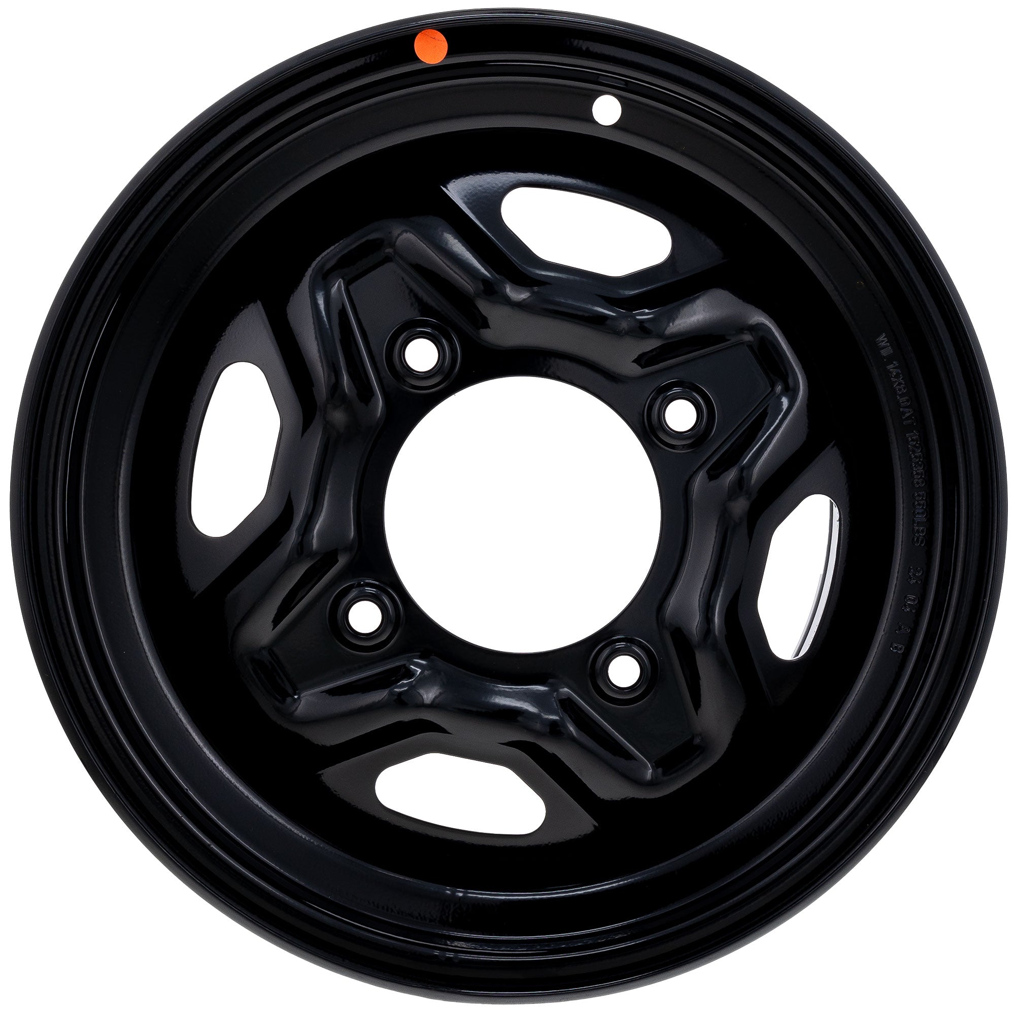 Polaris 1525358-067 Rear Rim 14X8 Black Sportsman Scrambler 1000 850 550 XP SP