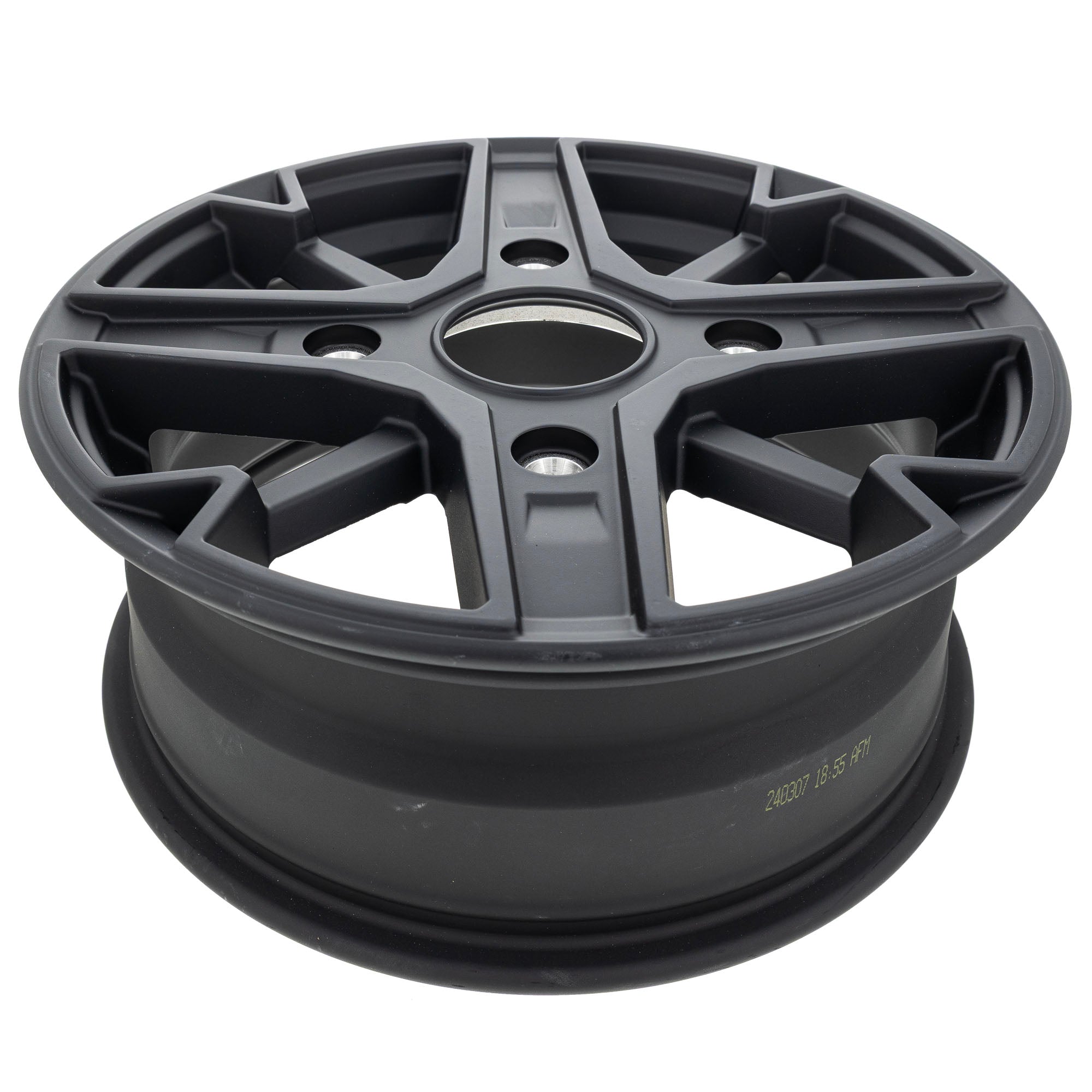Polaris 1525394-458 Front Rim 14X5.5 No Mach Matte Black