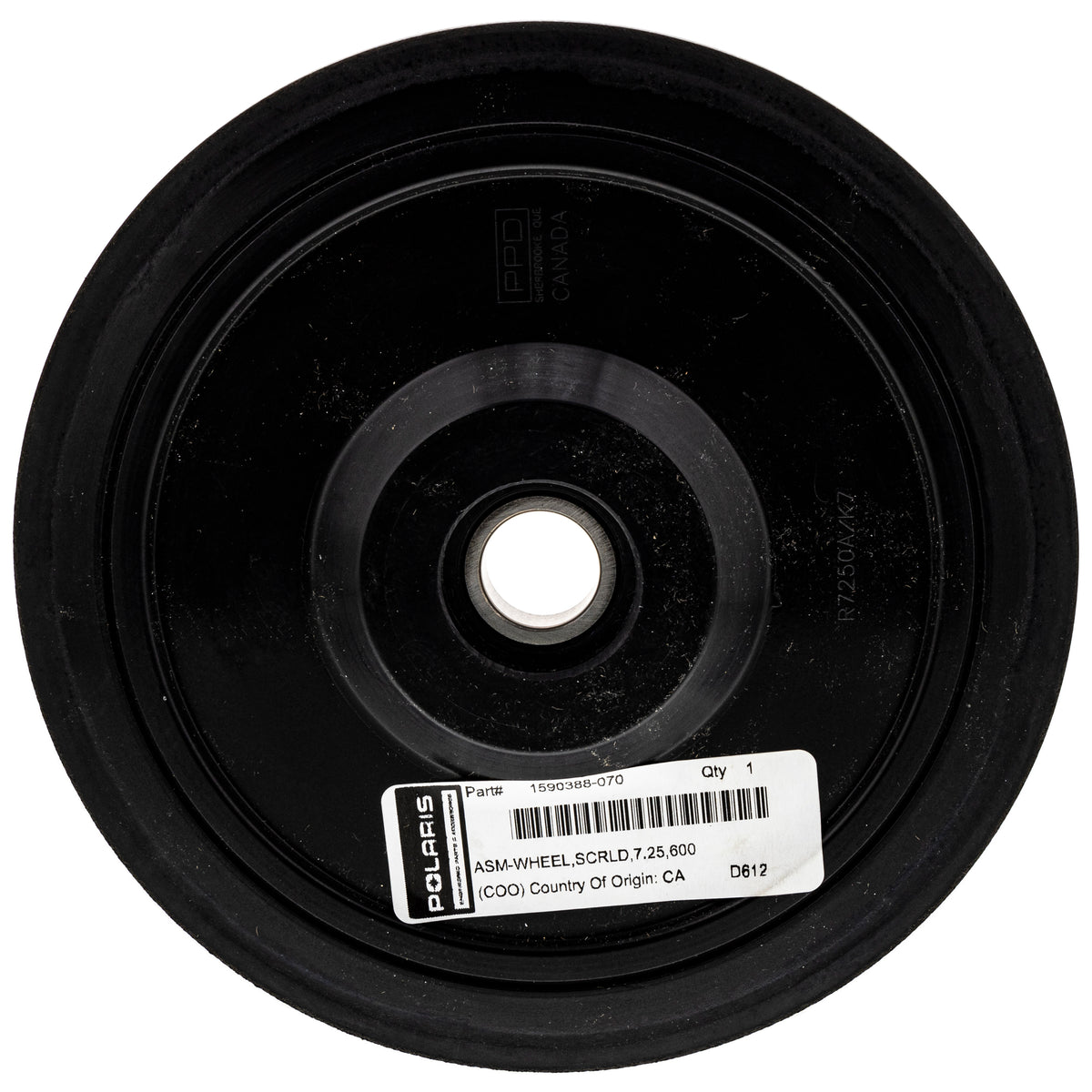 Polaris Gloss Black 7.25 Scrolled Wheel 1590388-070