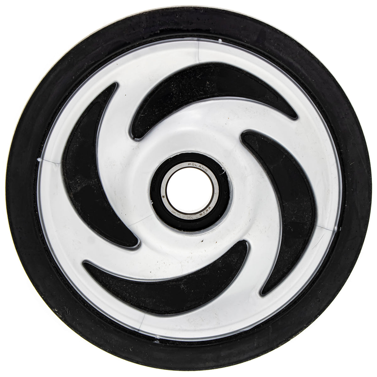 Polaris Silver Metallic Scrolled Idler Wheel 1594083-244