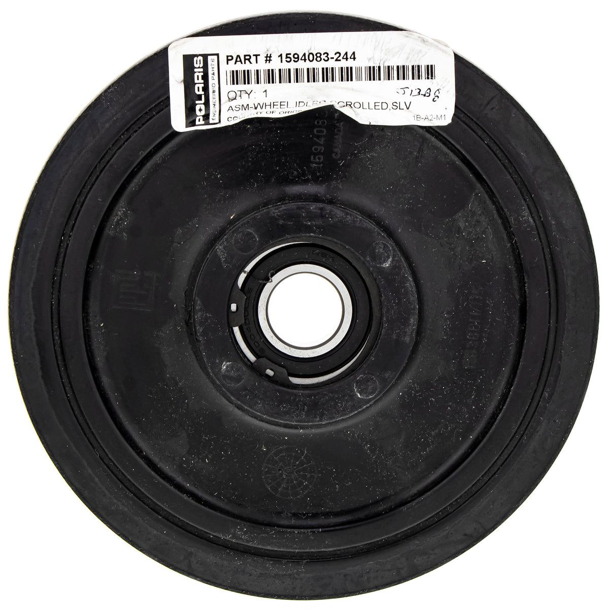 Polaris Silver Metallic Scrolled Idler Wheel 1594083-244 alternate view