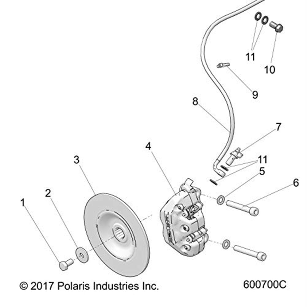 Polaris 2206262 Service Disc Kit Indy XC Voyager 800 XC SP 2018-2025