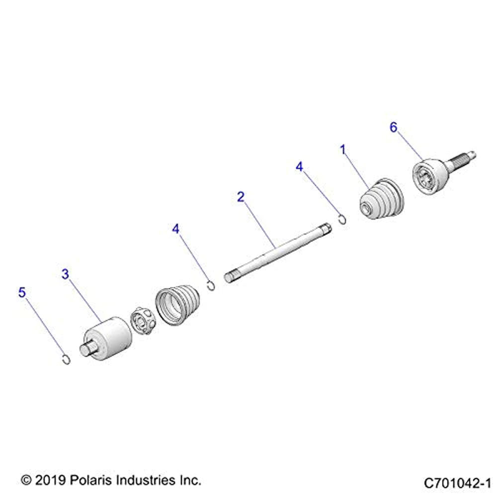 Polaris 2206424 Bar RZR ACE 900 570 500 SP 2016-2022