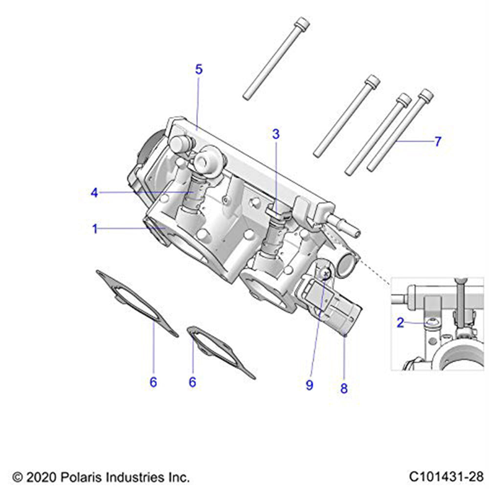 Polaris 2208005 Throttle Body Sportsman Scrambler 1000 XP S 2016-2025