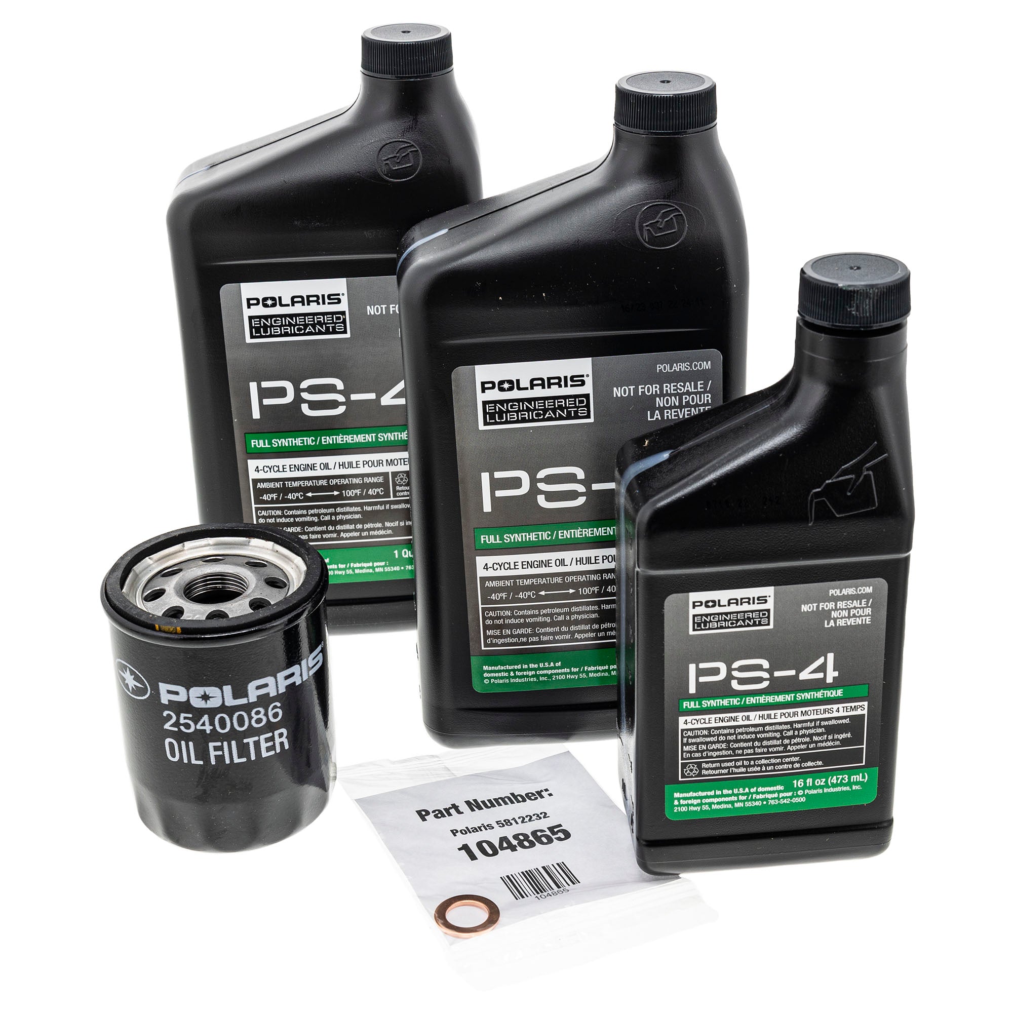 Genuine OEM Polaris Maintenance Kit RZR General 2830544