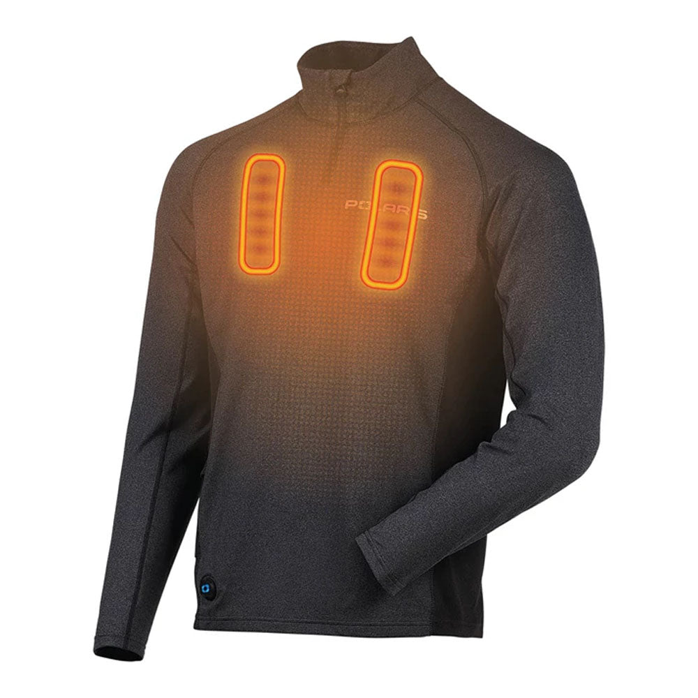 Polaris Heated Base Layer Snowmobile Top Black Mens