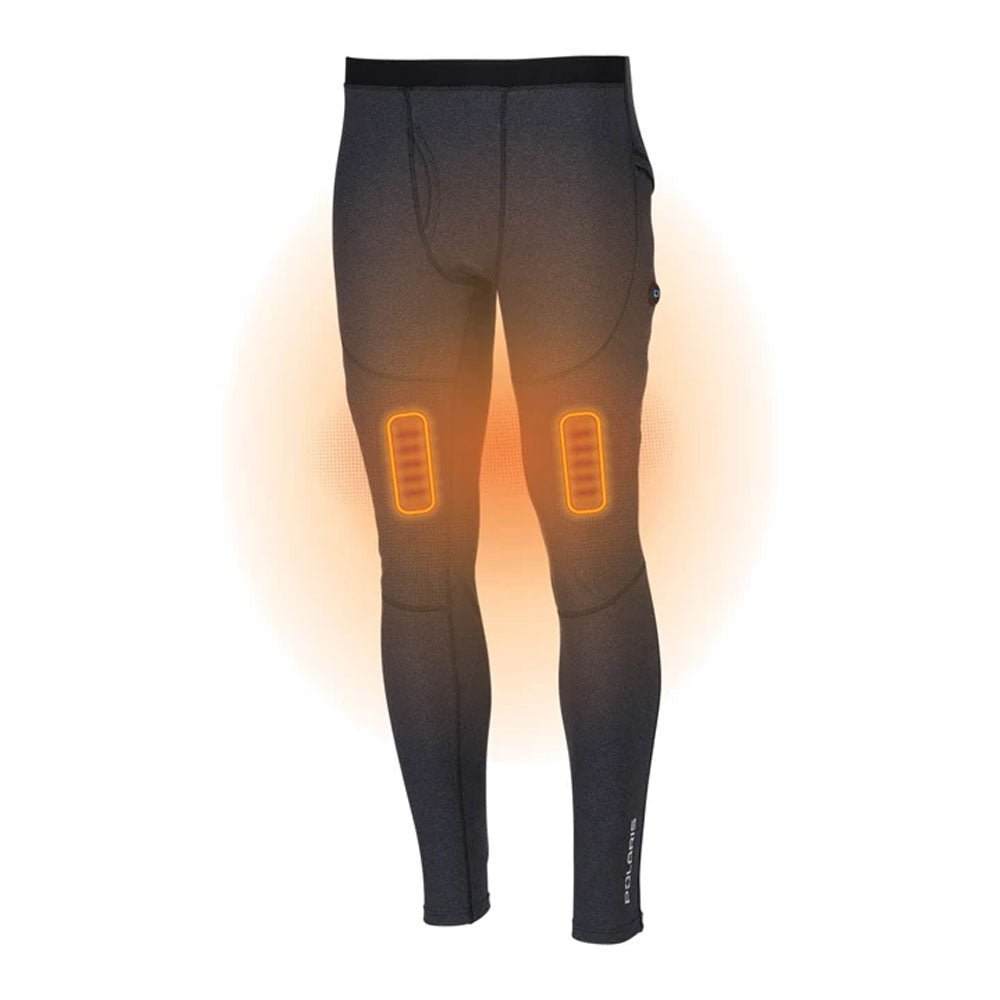 Polaris Heated Base Layer Snowmobile Bottoms Black Mens