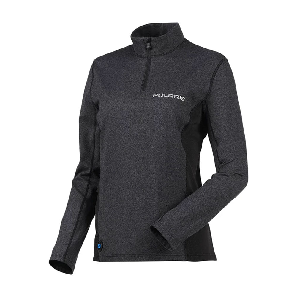 Polaris Heated Base Layer Snowmobile Top Black Womens
