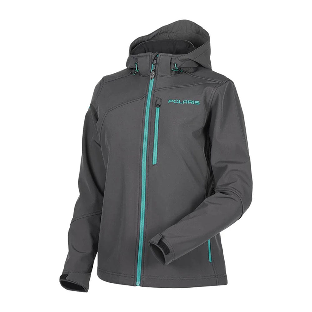 Polaris Softshell Jacket Teal/Gray Womens