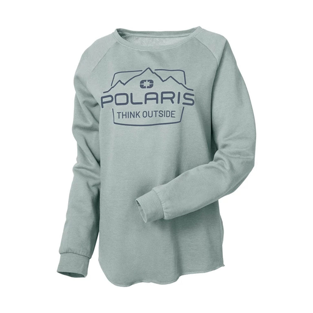 Polaris Adventure Crew Sweatshirt Green Womens