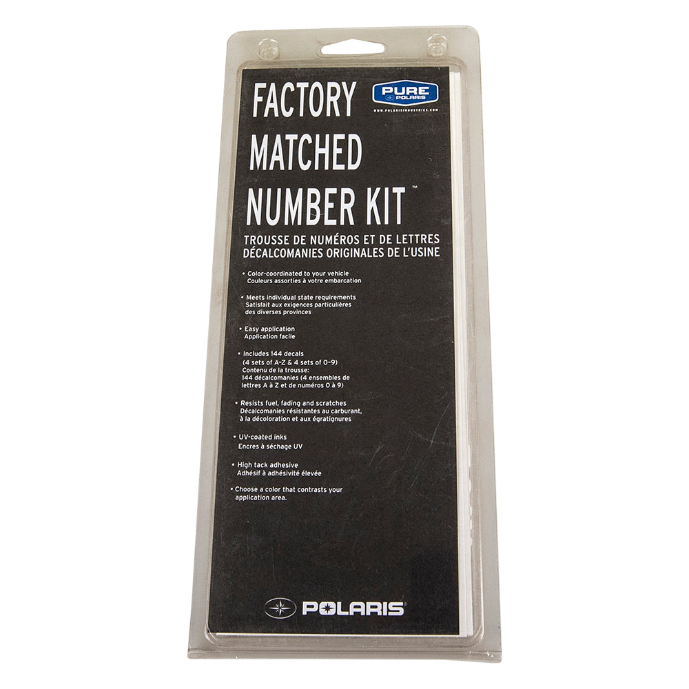 Genuine OEM Polaris Number Kit RZR Ranger Sportsman General 2859017-01