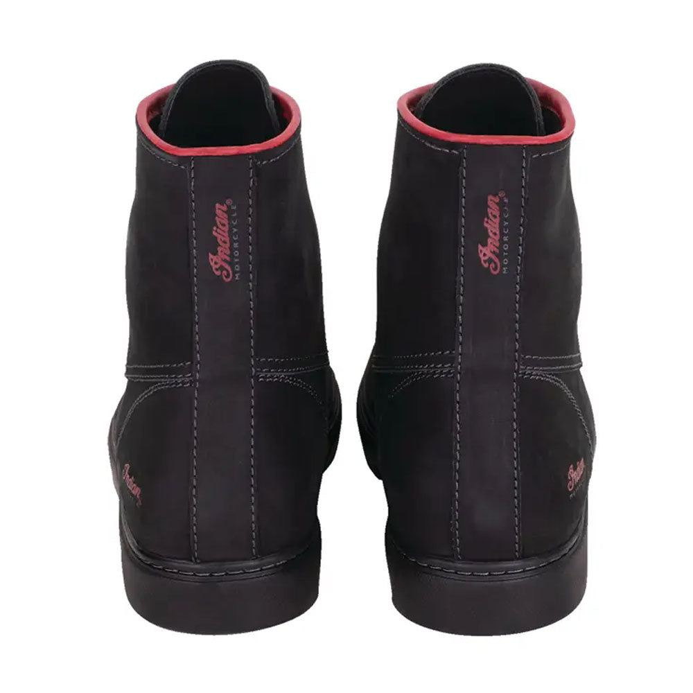 Indian Motorcycle Womens Leather Bryant Sneaker Shoes Black