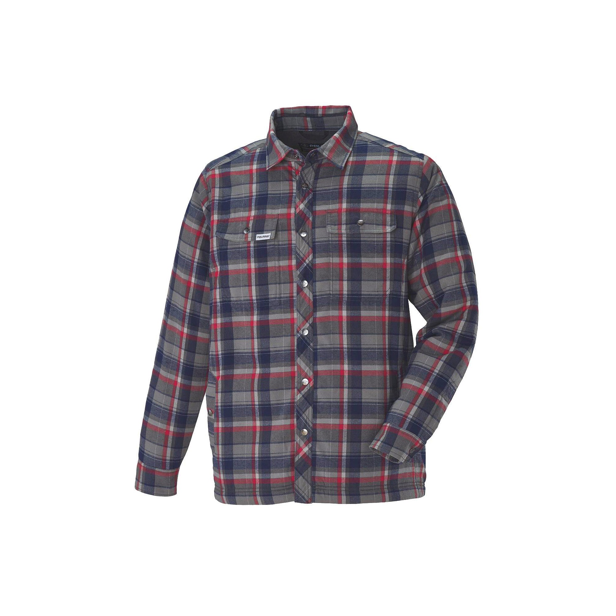 Polaris Flannel Jacket Charcoal Mens