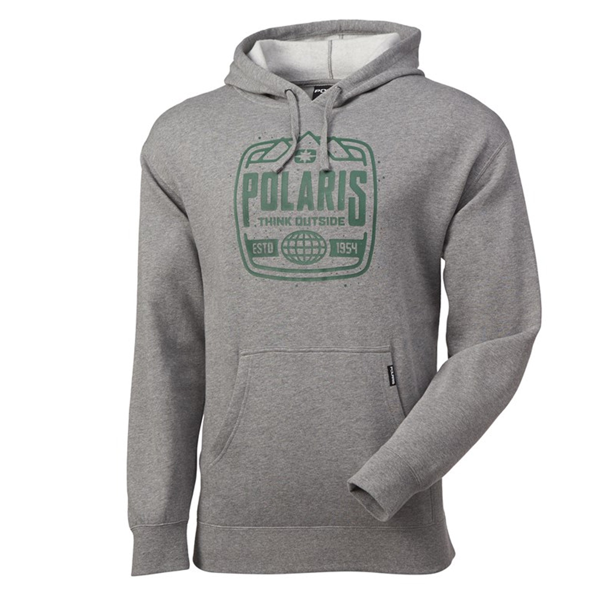 Polaris Stamp Pullover Hoodie Grey Mens