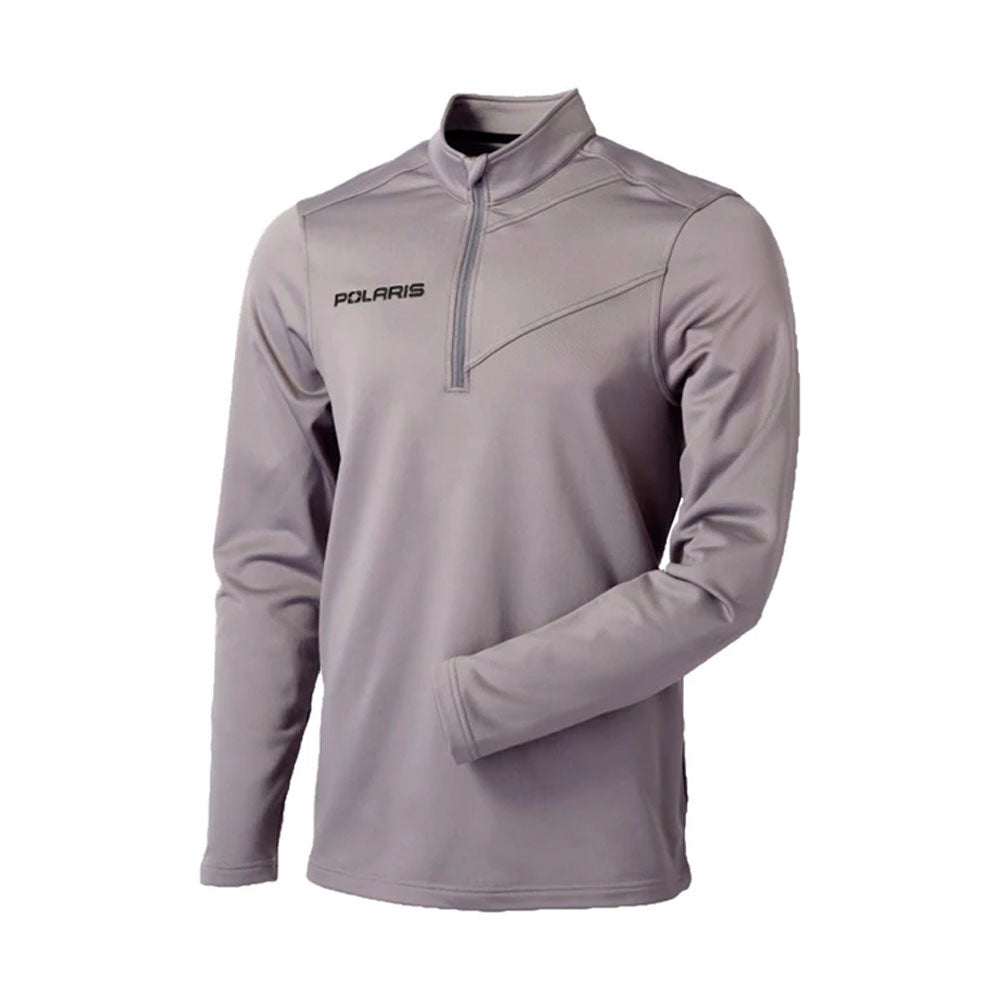 Polaris Tech Gray 1/4 Zip Pullover Grey Mens
