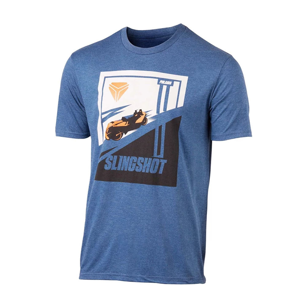Polaris Short-Sleeve Fast T-Shirt Blue Mens