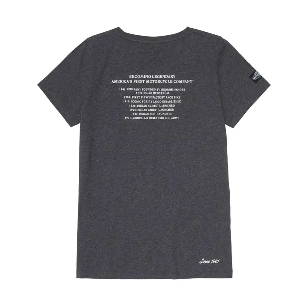 Indian Motorcycle Womens Factory Sign T-Shirt