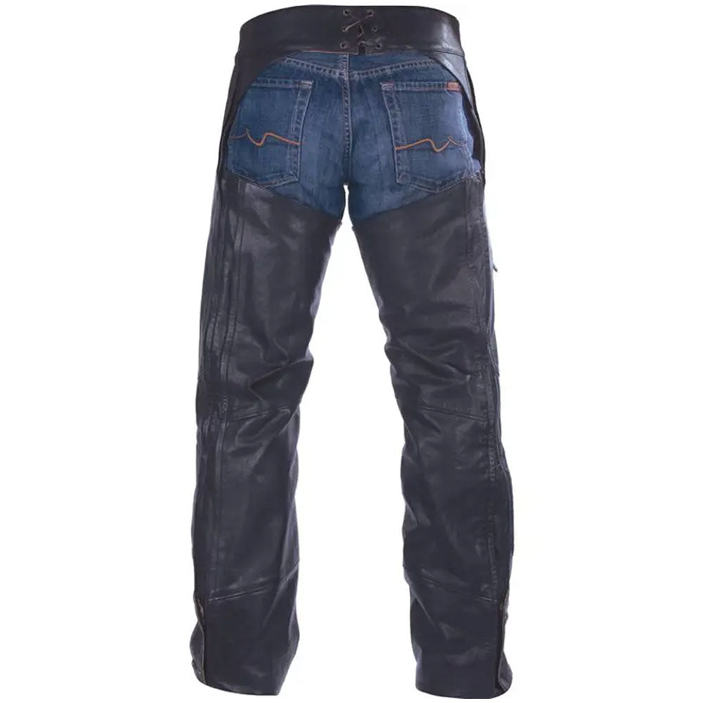 Indian Motorcycle Mens Traditional Leather Chaps