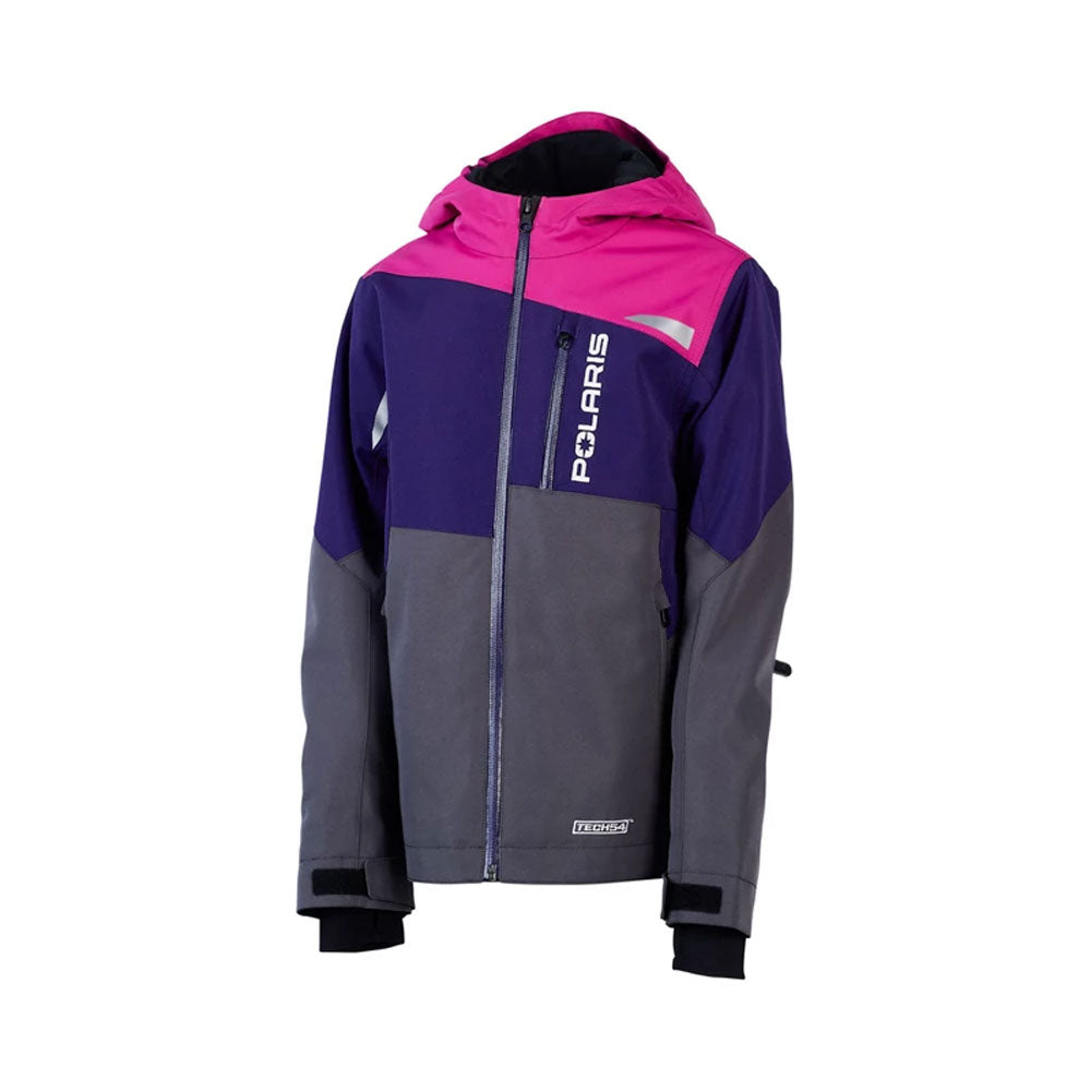 Polaris Youth TECH54 Switchback Jacket Purple/Gray Unisex-Child