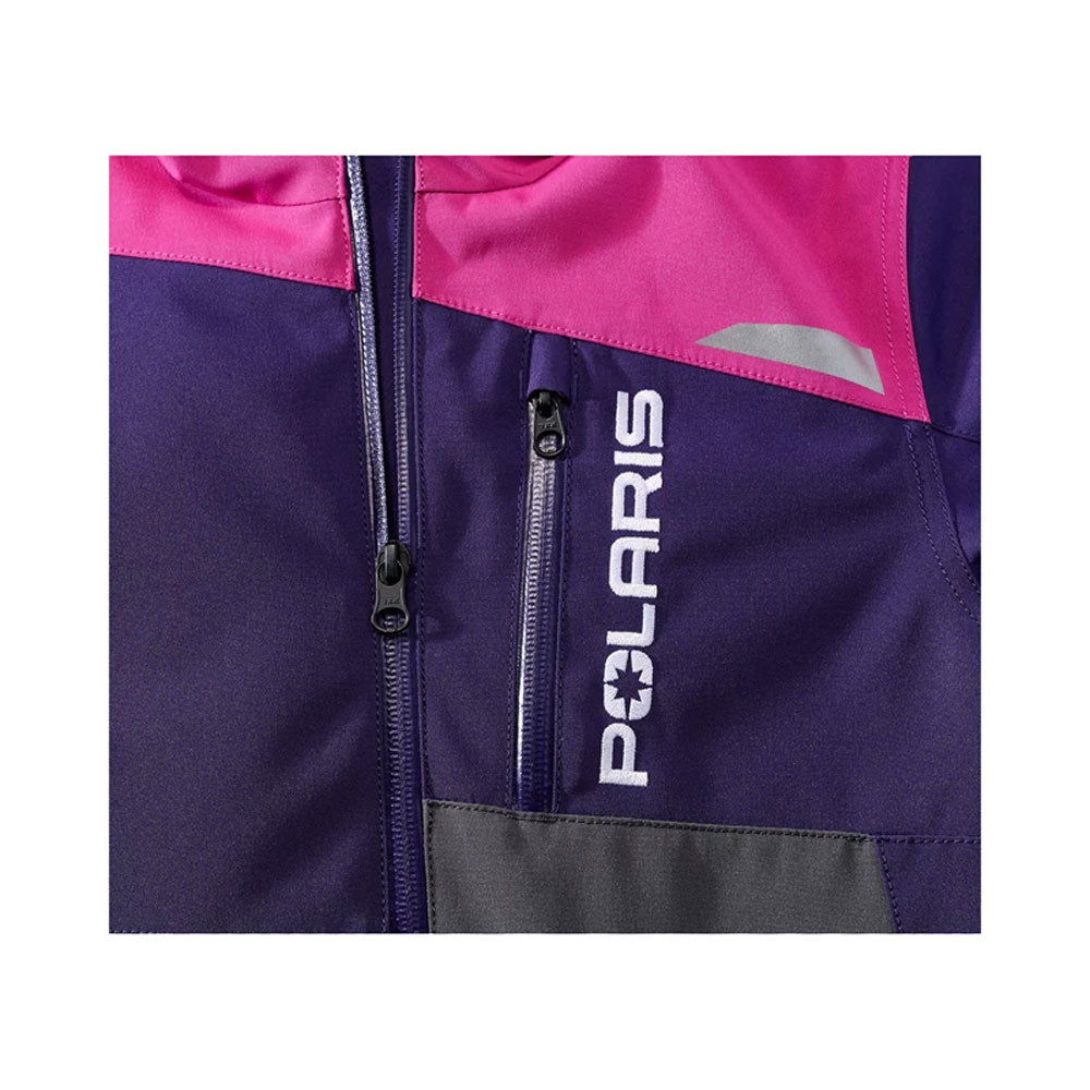 Polaris Youth TECH54 Switchback Snowmobile Jacket Purple/Gray