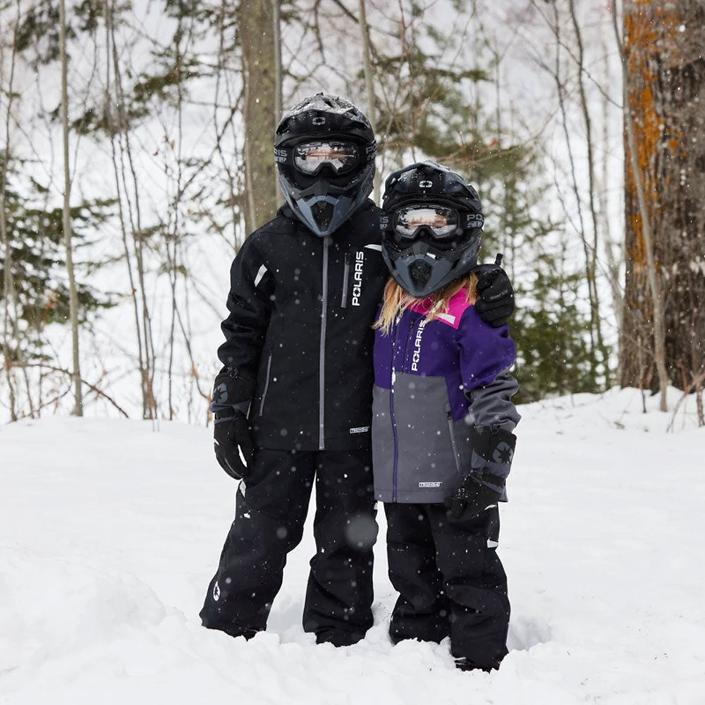 Polaris Youth TECH54 Switchback Snowmobile Jacket Purple/Gray