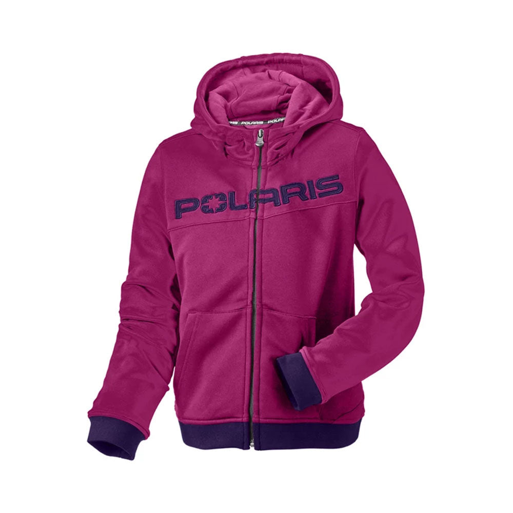 Polaris Youth Tech Full Zip Hoodie Purple Unisex-Child