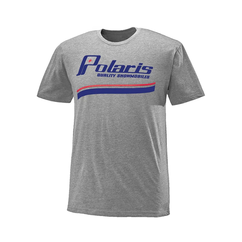 Polaris Men's Heritage T-Shirt with Polaris Logo Heather Gray Mens