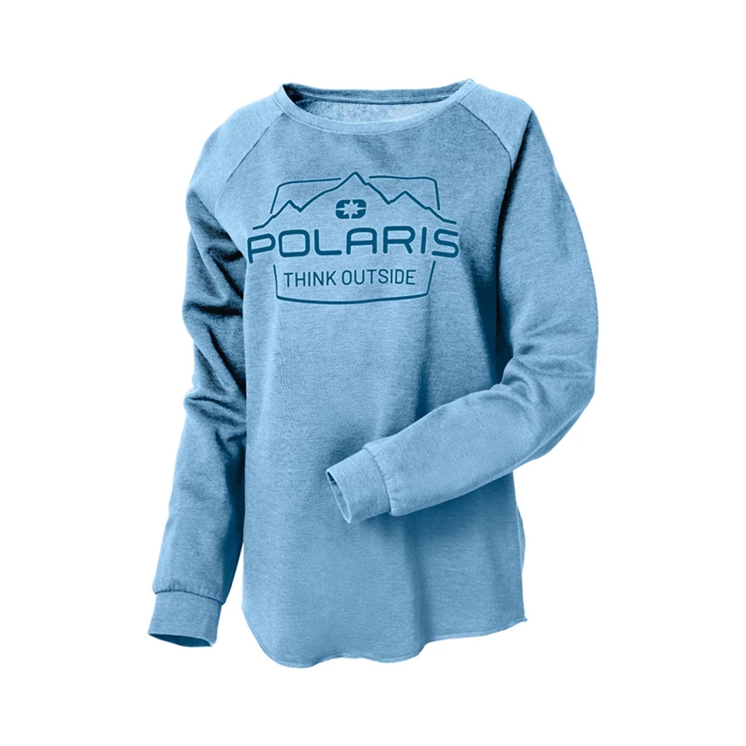 Polaris Women's Adventure Crew Sweatshirt Misty Blue Womens