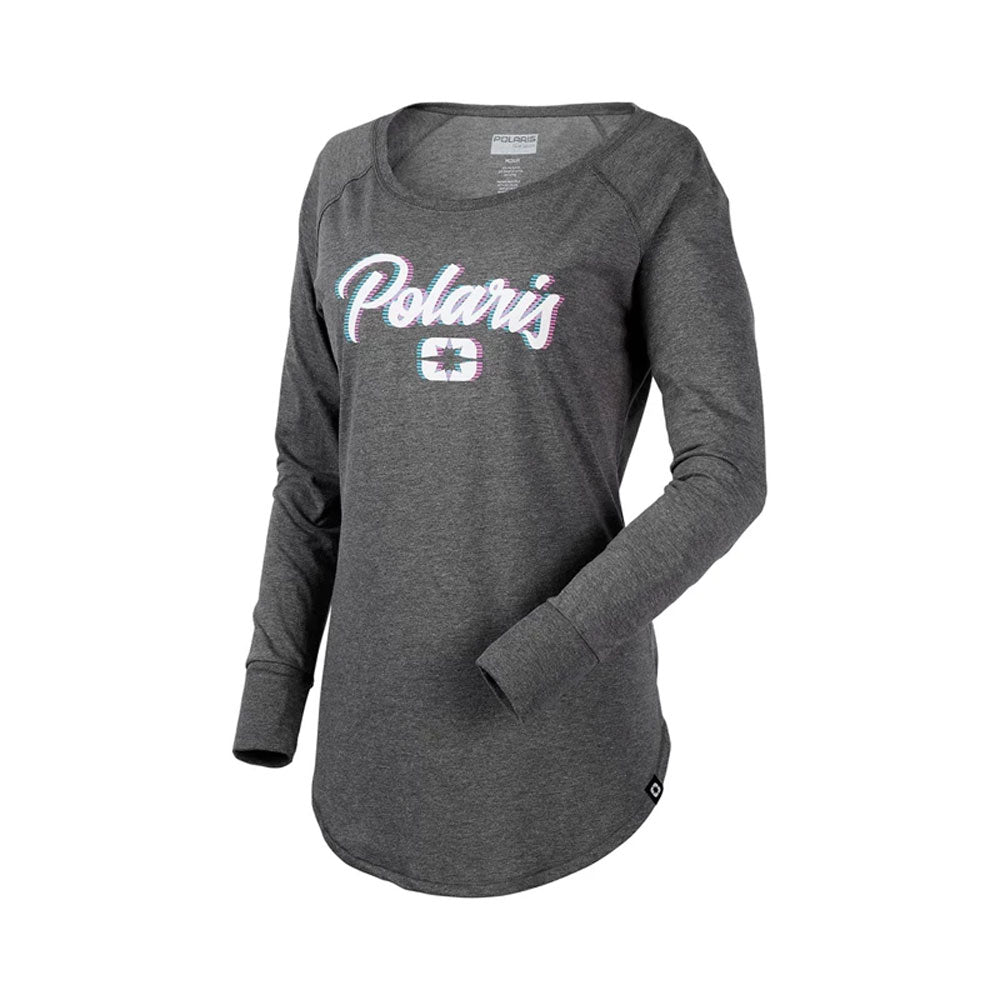 Polaris Women's Shadow Script Long Sleeve Tee