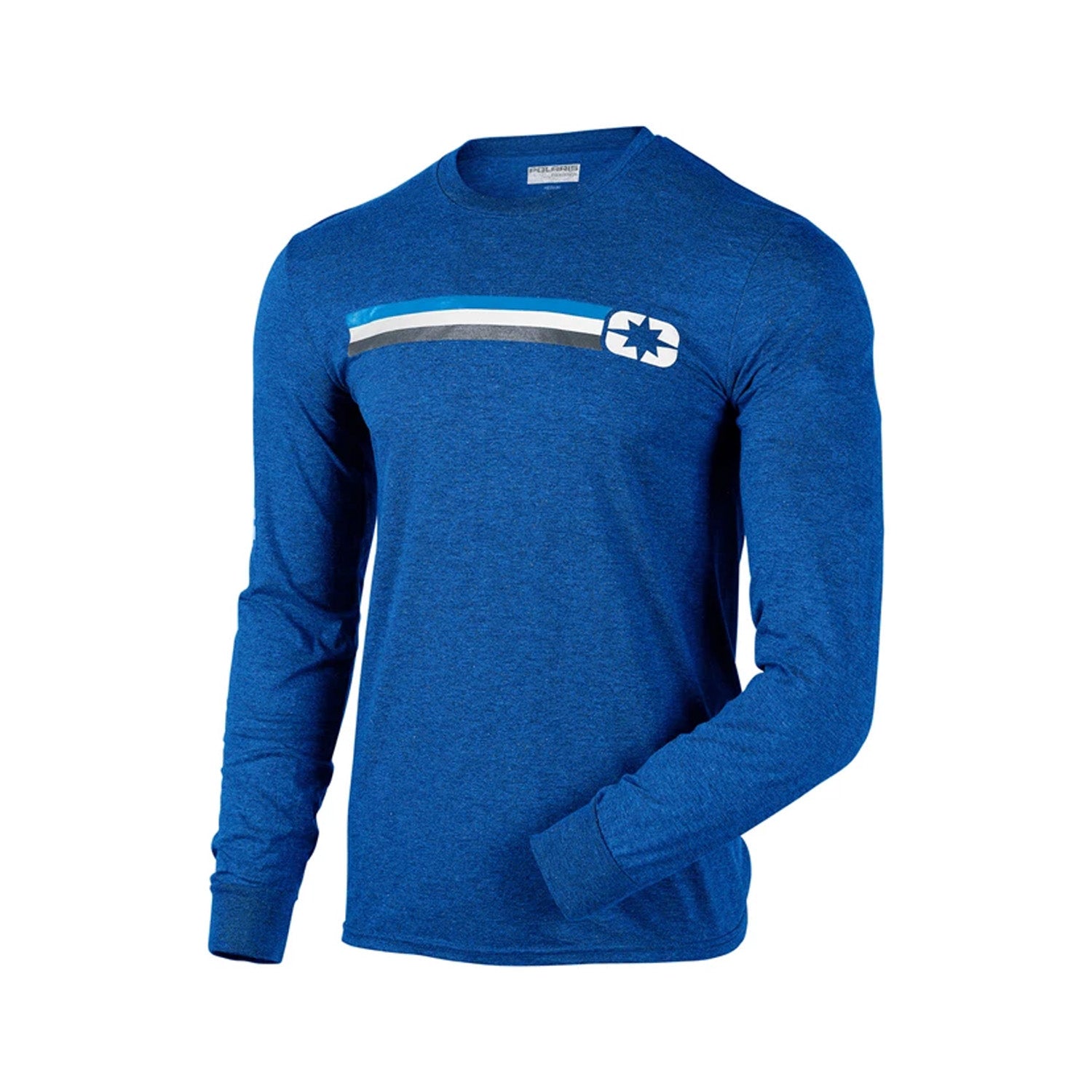 Polaris Men's Icon Edge Long Sleeve Tee Blue Mens