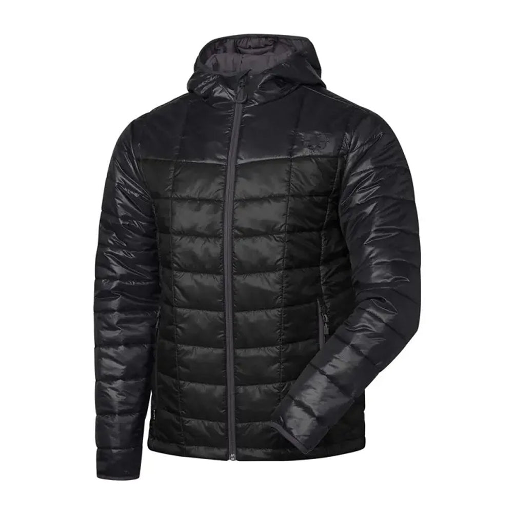 Polaris Mens Roseau Packable Puffer Jacket Black Unisex-Adult