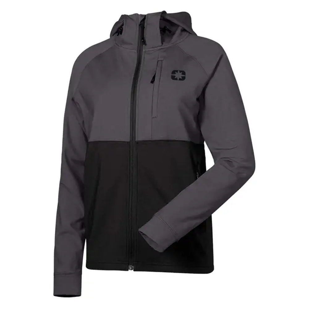 Polaris Women's Tech Full-Zip Hoodie Black/Grey Womens